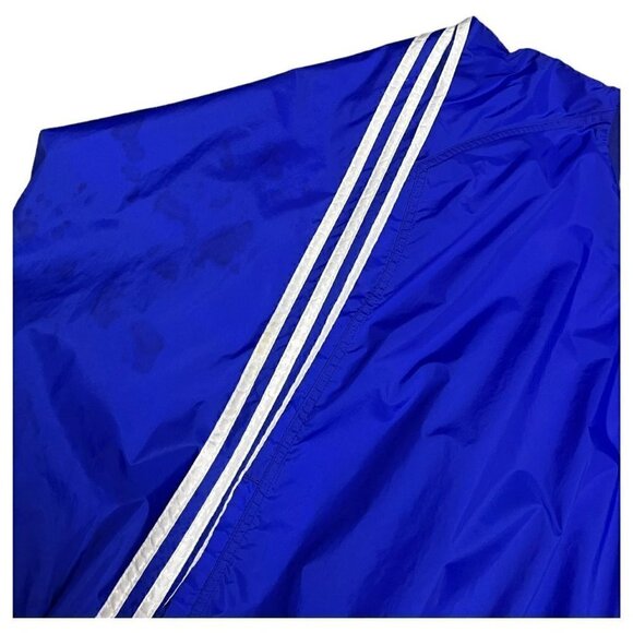 Vintage Y2K ADIDAS 3-Stripes Windbreaker Bomber Lightweight Soccer Jacket - L - Picture 4 of 6